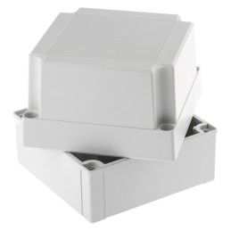 1 pcs - Fibox Grey ABS Enclosure, IP66, IP67, 130 x 130 x 125mm