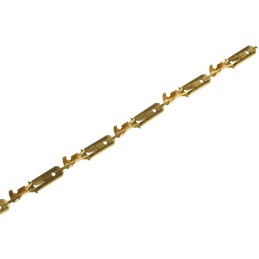 50 pcs - TE Connectivity FASTIN-FASTON .250 Uninsulated Male Spade Connector, Tab, 6.35 x 0.81mm Tab Size, 0.8mm² to 2mm²