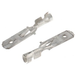 1 Box of 1500 - TE Connectivity FASTIN-FASTON .250 Uninsulated Male Spade Connector, Tab, 6.3 x 0.8mm Tab Size, 1mm² to 2.5mm²