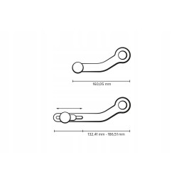 Gear shift lever triumph tiger 800 2010 2016