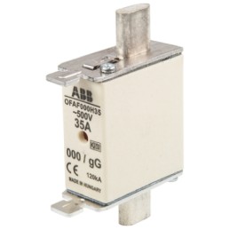 1 pcs - ABB 35A Centred Tag Fuse, NH000, 500V