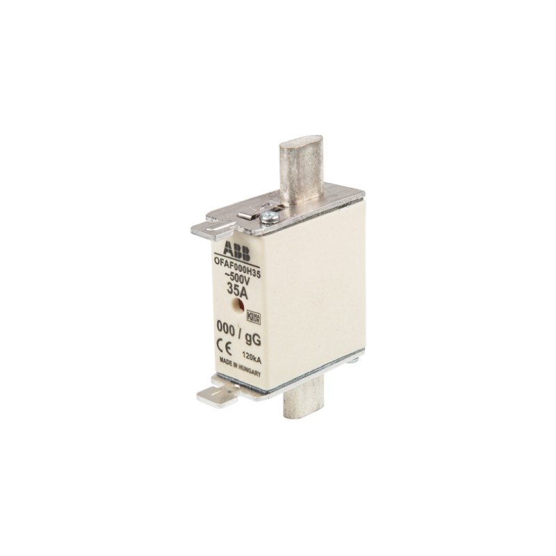 1 pcs - ABB 35A Centred Tag Fuse, NH000, 500V