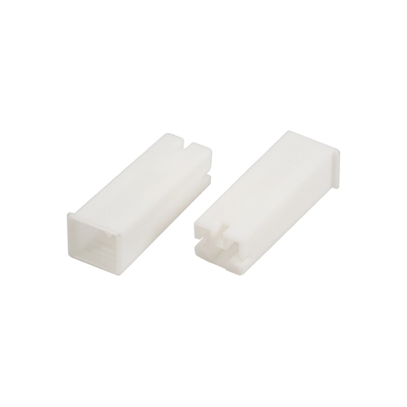 50 pcs - TE Connectivity, Positive Lock .250 Mk II 1 Way Nylon Crimp Terminal Housing, 6.35mm Tab Size, Natural