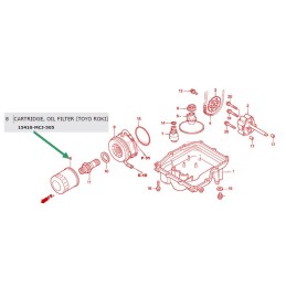 Hf204 oil filter replaces 5gh 13440 80 15410 mcj 505 16097 0007 15410 mfj d01