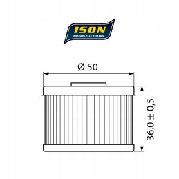 Premium oil filter ison 112 hf112 kawasaki honda