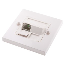 1 pcs - RS PRO Angled Cat6 Face Plate,With STP Shield Type
