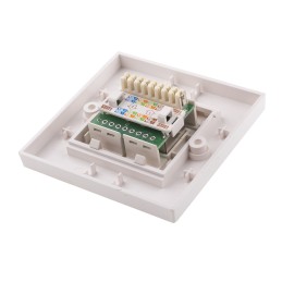 1 pcs - RS PRO Angled Cat6 Face Plate,With STP Shield Type