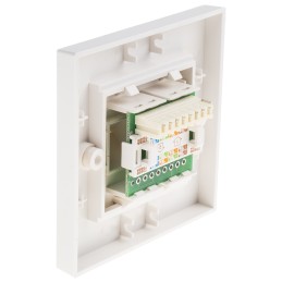 1 pcs - RS PRO Angled Cat6 Face Plate,With STP Shield Type