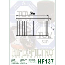 Hiflofiltro hf137 oil filter for suzuki dr ls xf