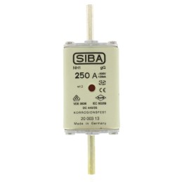 1 pcs - SIBA 250A NH Fuse, NH1, 500V ac