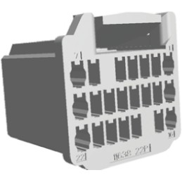 1 pcs - TE Connectivity, MULTILOCK 040 Connector Housing, 2.5mm Pitch, 22 Way, 3 Row