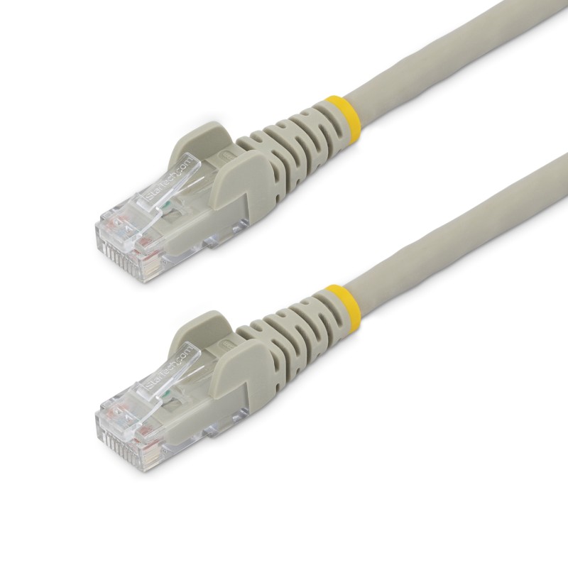 1 pcs - StarTech.com Cat6 Straight Male RJ45 to Straight Male RJ45 Ethernet Cable, U/UTP, Grey LSZH Sheath, 2m, Low Smoke Zero