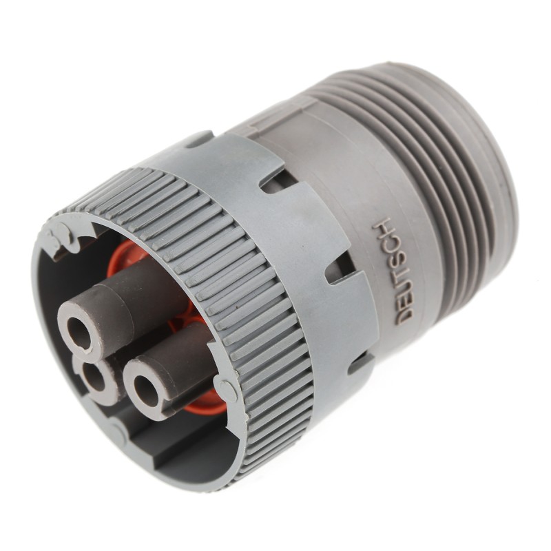 250 pcs - Deutsch Circular Connector, 3 Contacts, Cable Mount, Plug, Female, IP67, HD10 Series