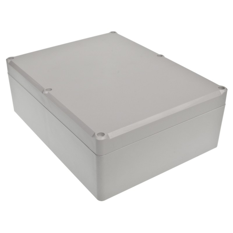 1 pcs - RS PRO Grey ABS Enclosure, IP65, IK09, Grey Lid, 225 x 174.8 x 81.25mm