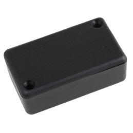 1 pcs - Hammond 1551 Series Black ABS Enclosure, IP54, Flanged, Black Lid, 60 x 35 x 20mm