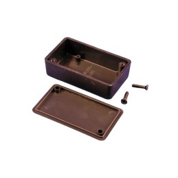 1 pcs - Hammond 1551 Series Black ABS Enclosure, IP54, Flanged, Black Lid, 60 x 35 x 20mm