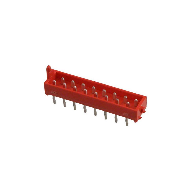 250 pcs - TE Connectivity Micro-MaTch Series Straight Through Hole PCB Header, 16 Contact(s), 1.27mm Pitch, 2 Row(s), Shrouded