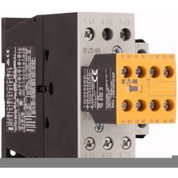 1 pcs - Eaton Contactor, 230 V ac @ 50 Hz, 240 V ac @ 60 Hz Coil, 3-Pole, 32 A, 3NO, 400 V ac