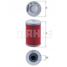 Oil filter mahle ox115 husqvarna svartpilen 401