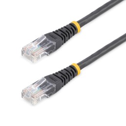 1 pcs - Startech Cat5e Male RJ45 to Male RJ45 Ethernet Cable, U/UTP, Black PVC Sheath, 15m, CMG Rated
