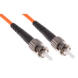 1 pcs - RS PRO ST to ST Simplex Multi Mode OM2 Fibre Optic Cable, 50/125μm, Orange, 5m