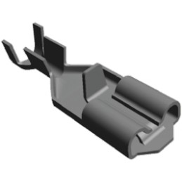 100 pcs - TE Connectivity Positive Lock .187 Mk II Uninsulated Female Spade Connector, Receptacle, 4.75 x 0.51mm Tab Size, 0.5m