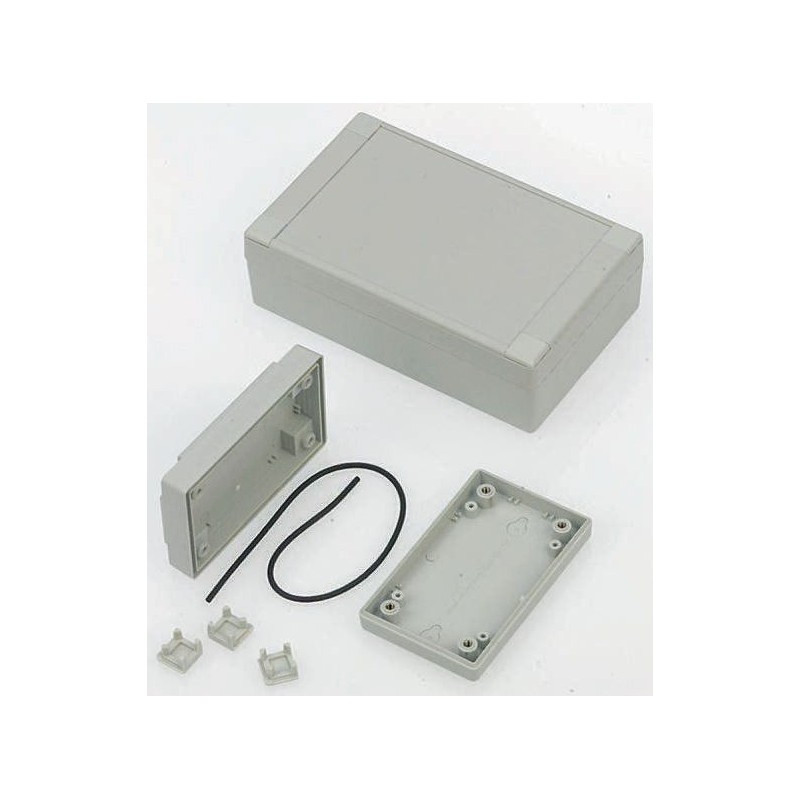 1 pcs - CAMDENBOSS 7000 Series Grey ABS Enclosure, IP65, Grey Lid, 127 x 75 x 45mm