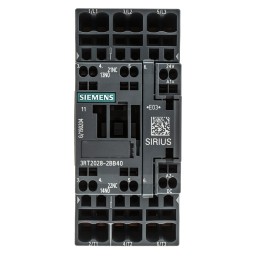 1 pcs - Siemens 3RT2 Series Contactor, 24 V dc Coil, 3-Pole, 38 A, 18.5 kW, 3NO, 400 V ac