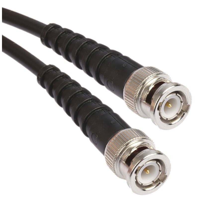 1 pcs - RS PRO Male BNC to Male BNC Coaxial Cable, 500mm, RG58 Coaxial, Terminated