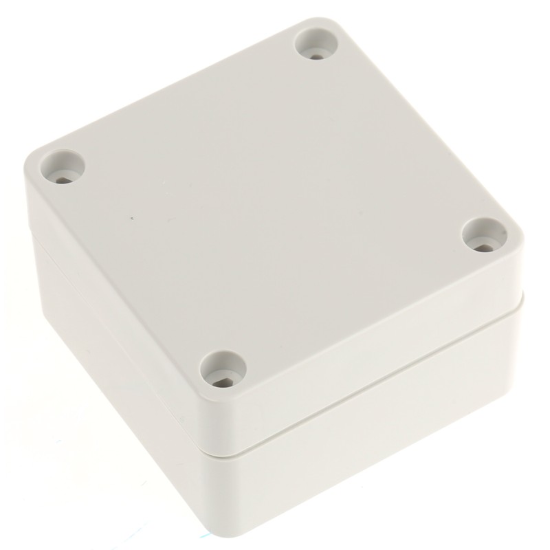 1 pcs - Hammond 1554 Series Grey ABS Enclosure, IP66, Grey Lid, 65 x 65 x 40mm