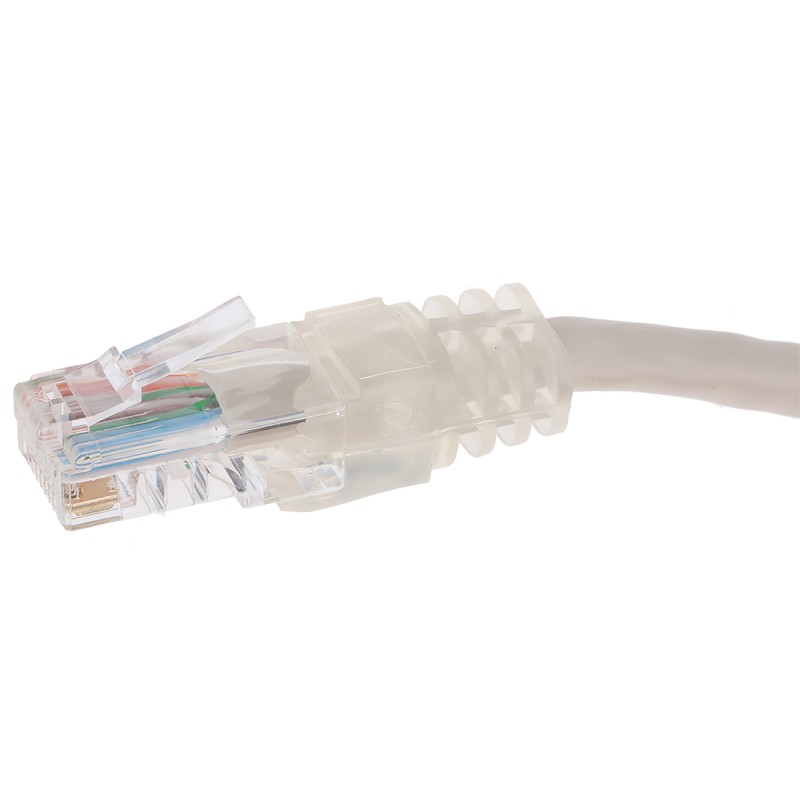 1 pcs - Decelect Cat5 Male RJ45 to Male RJ45 Ethernet Cable, U/UTP, Grey, 3m