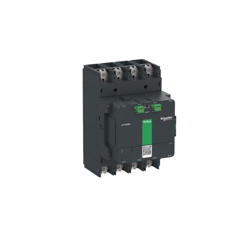 1 pcs - Schneider Electric LC1G330 Series Contactor, 200 - 500 V ac/dc Coil, 4-Pole, 440 A, 1 NO + 1 NC