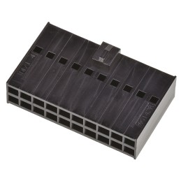 5 pcs - Molex, C-Grid III Female Connector Housing, 2.54mm Pitch, 20 Way, 2 Row