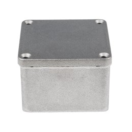 1 pcs - RS PRO Grey Die Cast Aluminium Enclosure, IP65, Grey Lid, 87 x 87 x 61mm
