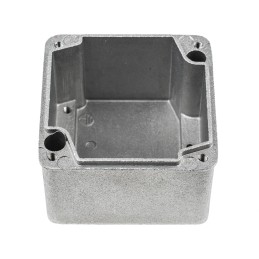 1 pcs - RS PRO Grey Die Cast Aluminium Enclosure, IP65, Grey Lid, 87 x 87 x 61mm
