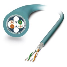 1 pcs - Phoenix Contact Cat5 Ethernet Cable, SF/UTP, Blue PUR Sheath, 100m