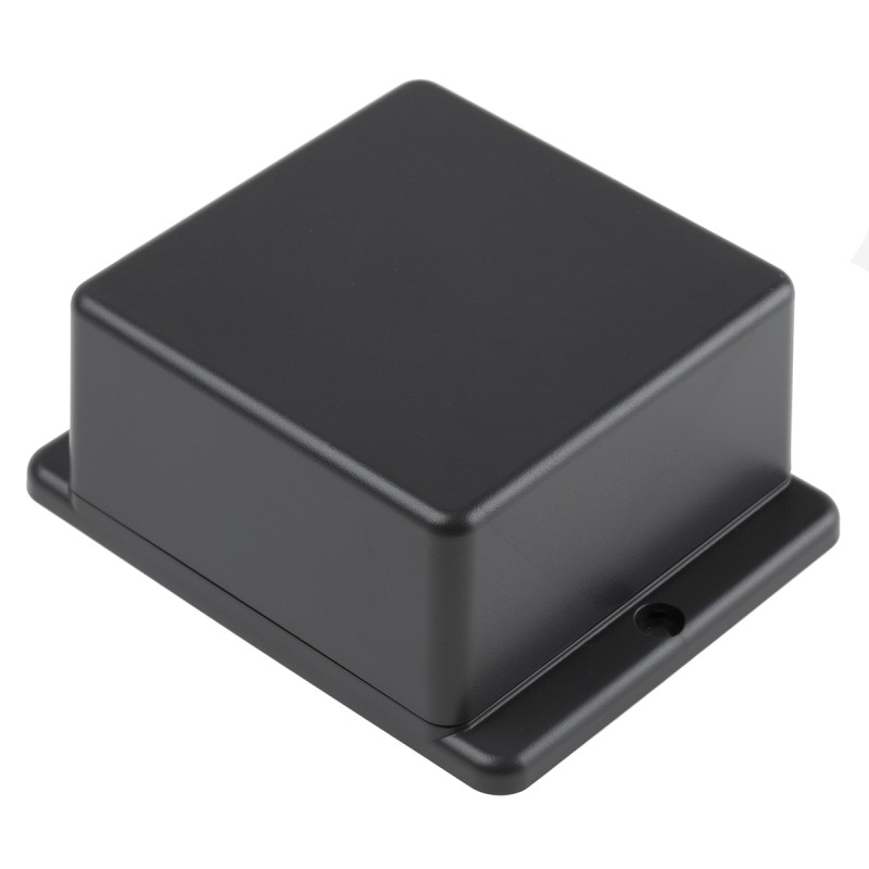 1 pcs - RS PRO Grey ABS Enclosure, Flanged, Grey Lid, 100.6 x 80.6 x 43.5mm