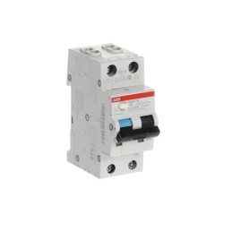 1 pcs - ABB RCBO, 16A Current Rating, 2P Poles, 30mA Trip Sensitivity, Type B, System Pro M Compact Range