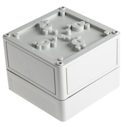 1 pcs - Spelsberg TK PS Series Grey Polystyrene Enclosure, IP66, Grey Lid, 130 x 130 x 99mm