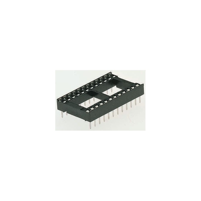 50 pcs - Winslow, W3100 2.54mm Pitch Vertical 22 Way, Through Hole Stamped Pin Open Frame IC Dip Socket, 10A