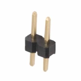50 pcs - HARWIN M22 Series Vertical Through Hole Pin Header, 2 Contact(s), 2.0mm Pitch, 1 Row(s), Unshrouded
