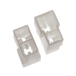 1 Box of 3000 - TE Connectivity, FASTIN-FASTON .250 2 Way Glass Fibre Reinforced Nylon Crimp Terminal Housing, 6.35mm Tab Size, 
