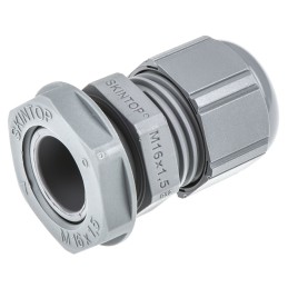 1 Bag of 5 - Lapp SKINTOP Series Grey Polyamide Cable Gland, M16 Thread, 4mm Min, 10mm Max, IP66, IP68, IP69