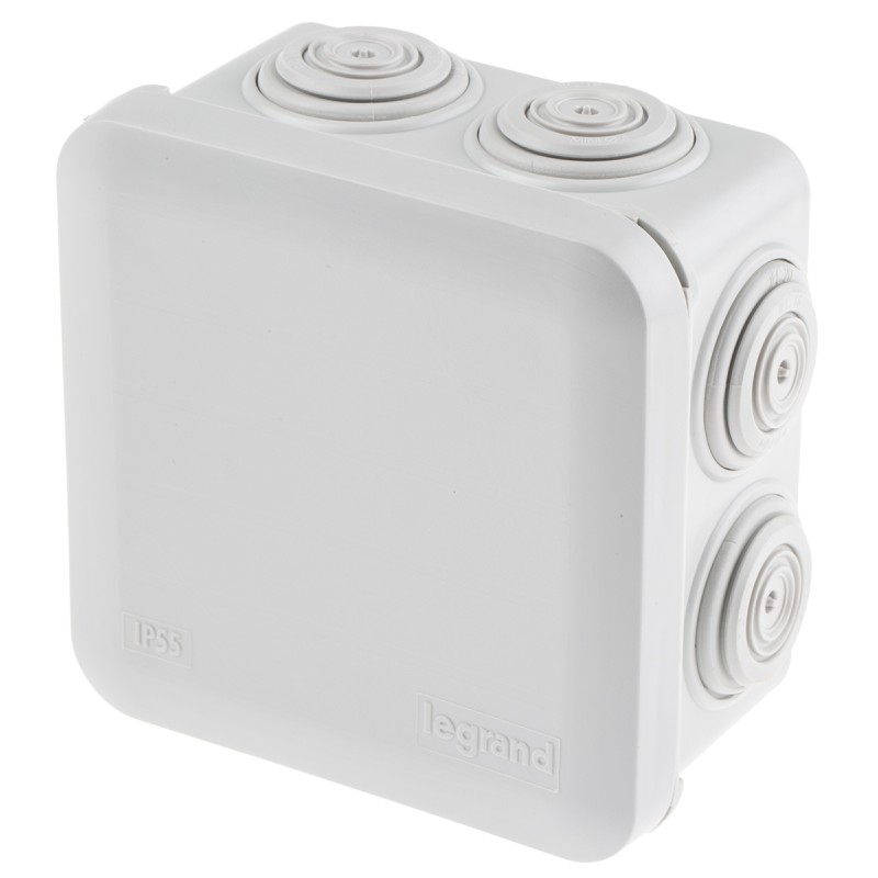 1 pcs - Legrand Plexo Series Grey Junction Box, IP55, 80 x 80 x 45mm