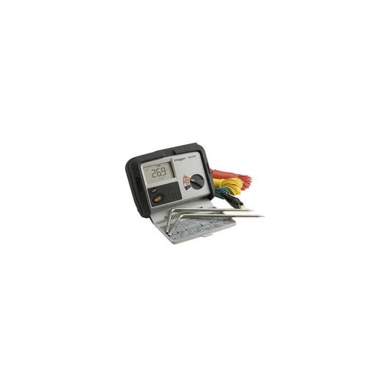 1 pcs - Megger DET3TD Earth Tester Kit, 2kΩ CAT IV
