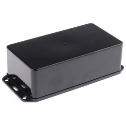 1 pcs - CAMDENBOSS Series 2000 Series Black ABS Enclosure, IP65, Flanged, Black Lid, 170 x 80 x 50mm