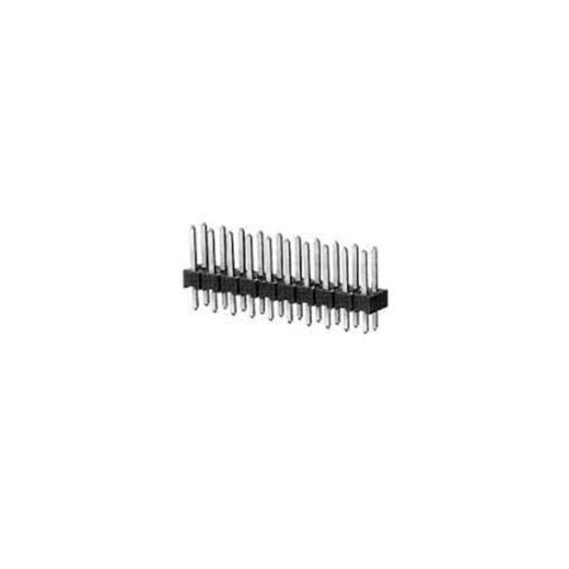 250 pcs - TE Connectivity AMPMODU Series Vertical Pin Header, 24 Contact(s), 2.54mm Pitch, 2 Row(s)