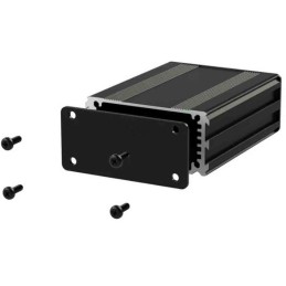 1 pcs - RS PRO Black Aluminium Instrument Case, 40 x 63.5 x 30mm