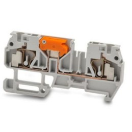 1 Box of 5 - RS PRO Grey Disconnect Terminal Block, 2.5mm², 1-Level, Spring Termination