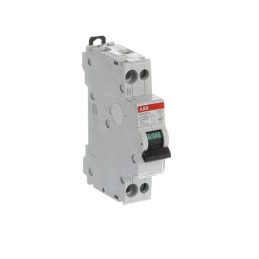 1 pcs - ABB SN201 MCB, 1P+N, 20A Curve C, 230V AC, 4.5 kA Breaking Capacity